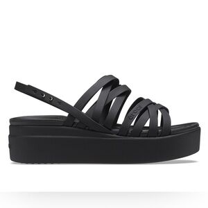 Crocs Women's Brooklyn Strappy Low Wedge Sandals size 10